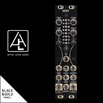 Antumbra Knit - Mutable Instruments Micro Plaits - Eurorack Module - Black/Gold Panel image 1