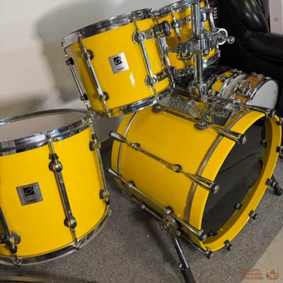 RARE! Sonor Designer Birch 22,10,12,14,16 Drum Kit - Yellow image 4