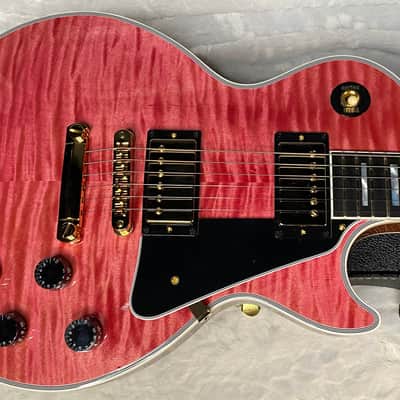 NEW! Gibson Dealer Select Custom Shop Les Paul Custom AAA Figured Top - Transparent Pink - Authorized Dealer - WOW! 8.8 lbs - G05750 image 5