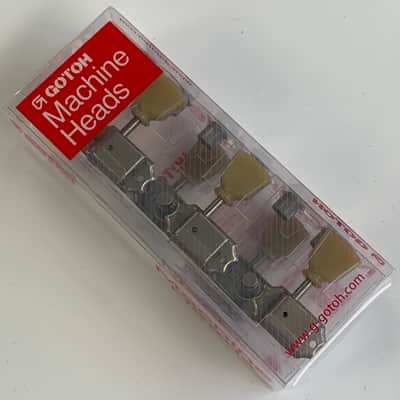 Gotoh SD90 3×3 Factory Relic Aged Nickel Vintage Tuners with Keystone Buttons TK-0770-007 image 2