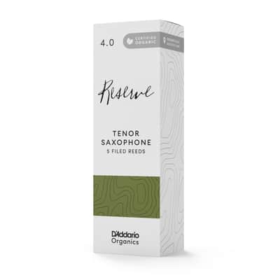 D'Addario Organic Reserve Tenor Saxophone Reeds, Strength 4.0, 5-pack image 2
