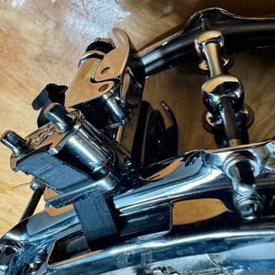 Ahead 14" x 6" Snare Drum Black Nickel over Brass w/ Dunnett R4 Throw-off image 7