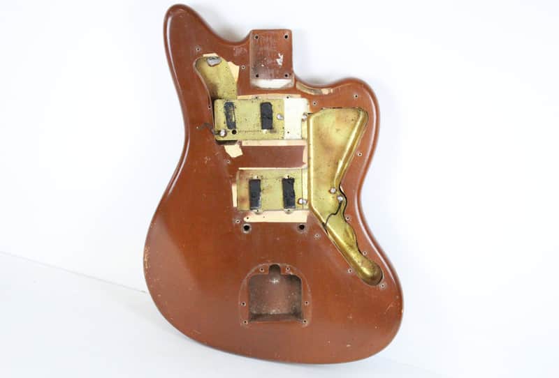 1963 Vintage Fender Jazzmaster BODY ~Lightweight 4.5lbs~ Killer RELIC Brown Refin USA 1960s Pre-CBS L-Series image 1