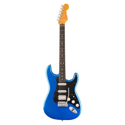 Used Fender American Ultra II Stratocaster HSS - Noble Blue w/Ebony FB image 2