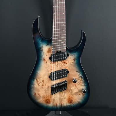 Ibanez RGMS7PB-CBS Cosmic Blue Starburst 7-String Guitar #388 image 2