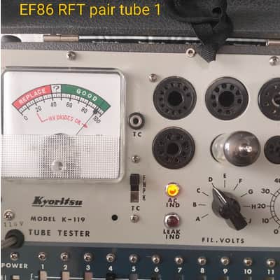 Par Tubos EF86 RFT NOS con Prueba de Emisión image 5