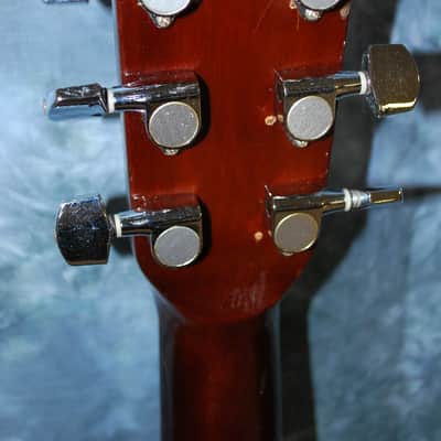 1977 Kay K-590 Deluxe Western Hummingbird Jumbo Sunburst Pro Setup Original Case image 7