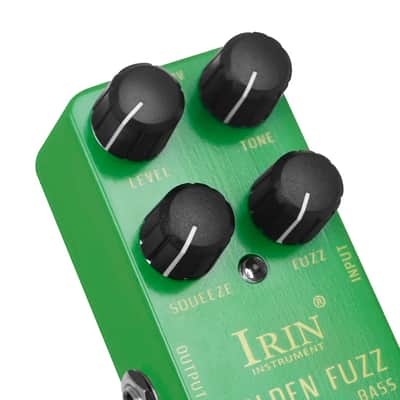 Irin RS-20 Golden Fuzz Pedal Classic Bass Fuzz Tone Effects True Bypass, price include the import duty to US buyer image 3