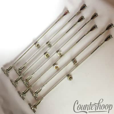 *Ludwig 7x Bass Drum x14"Bow-Tie Single-Tension Nickel T-Rods+Claws+Eyelets/Lugs image 2