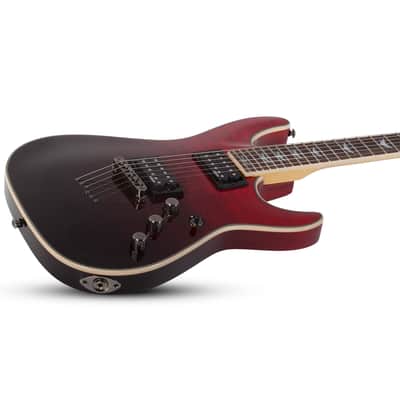 Omen Extreme-6, Blood Burst - Black Red Fade Schecter image 3