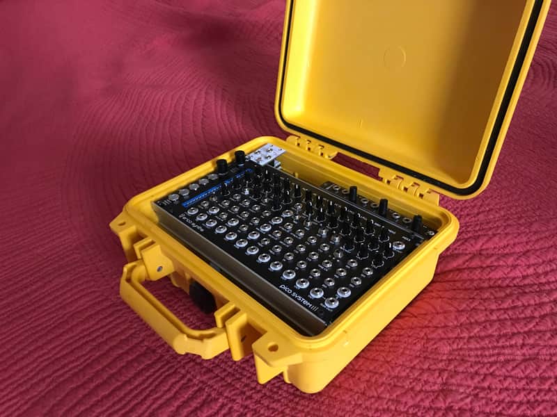 Portable suitcase modular synth : Erica Synths Pico System III + Disting + Sloth image 1