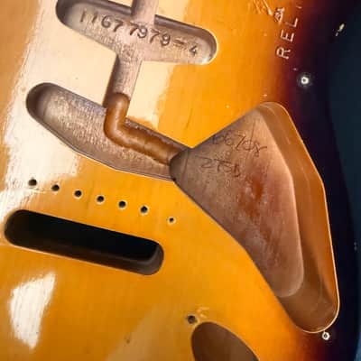 🔥 Fender Custom Shop 1957 Stratocaster Relic Body – Chocolate Burst – COA & Neck Plate 🔥 image 12