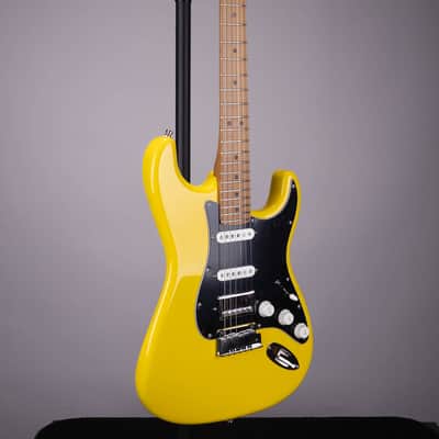 Fender Limited Edition American Ultra II Stratocaster HSS Electric Guitar - Graffiti Yellow image 3