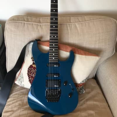 Charvel  (Jackson) CX 692  1992  MIJ - Blue - Dimarzio DP159 FBK Evolution bridge image 3
