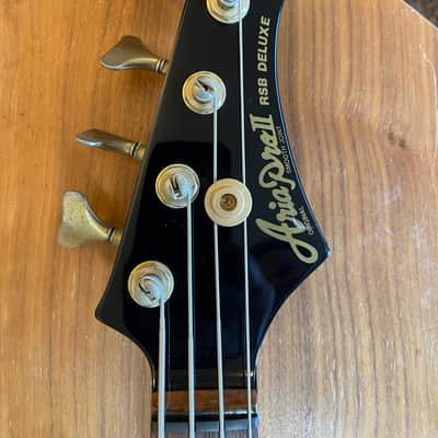 ONE DAY SALE Aria Pro II  RSB Deluxe Bass 1984 Black Made in Japan John Taylor / Cliff Burton image 12