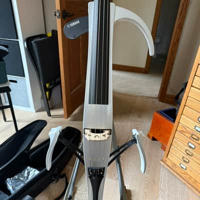 Mint Condition Yamaha SVC 210 Electric Cello in Pearl White image 1