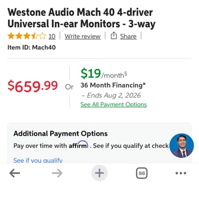 Westone Mach 40 in ear monitors 2026 - Grey image 7