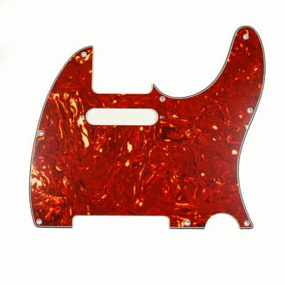 Replacement Tele Standard Style Guitar pickguard ,4ply Red Tortoise