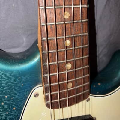 Vintage Fender Mustang Competition Burgundy Matching Headstock 1970 image 6