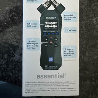 Zoom H1essential 32-Bit Float Stereo Handy Recorder – Brand New, Sealed 2024 Bild 2