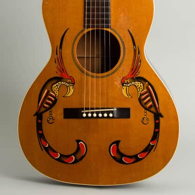Kel Kroydon KK-1 Flat Top Acoustic Guitar, made by Gibson (1931), ser. #9806 (FON), molded plastic hard shell case. image 3