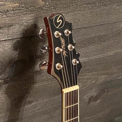 Samick OM-12CE Koa Greg Bennett Orchestra Acoustic Electric Guitar image 9
