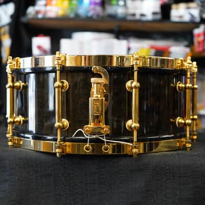 Pearl/Japan M-1946 50th Anniversary 5.5x14" Maple Snare Drum - Blackmist Lacquer image 12