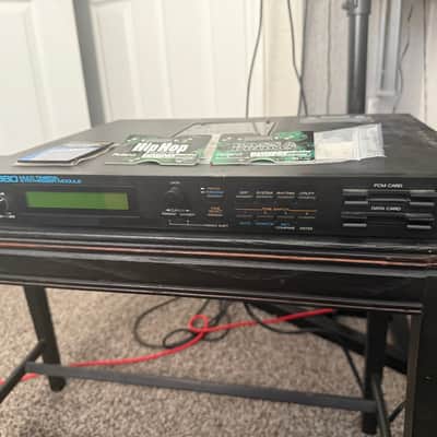 Roland JV-880 Multi Timbral Synthesizer Module 1992 - 1996 - Black + Rich Sound Collection 4 / Hip Hop Expansion / Bass & Drum Expansion