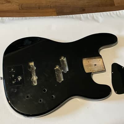 1980's Overseas Kramer Striker 700st Black 4 String Electric Bass Guitar Body image 1