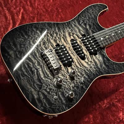 T's Guitars DST-22 Piezo "AAAAA Quilt Maple Top,Roasted Falme Neck!!"【USED】 [Made in Japan] [GSB019] image 5