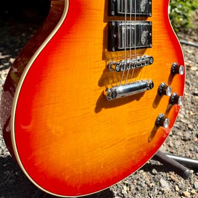 Woodrite Matt Pike Signature Warlord Flame Maple Top Cherry Sunburst w/OHSC image 10