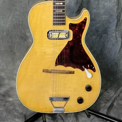 SUPER FLAMEY EXC+ 1962 Harmony H48 Stratotone Mercury w/OHSC! image 4