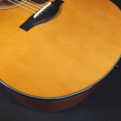 Yamaha FS5 GL Gloss Red Label Acoustic Guitar w/Hard Shell Case image 11
