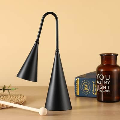 Agogo Bell Two-Tone Samba Steel Bells Traditional Latin Percussion Cow Bell Alternative with Wooden Striker for School Band Drum Circle Brazilian Rhythm Instrument(10inch) image 2