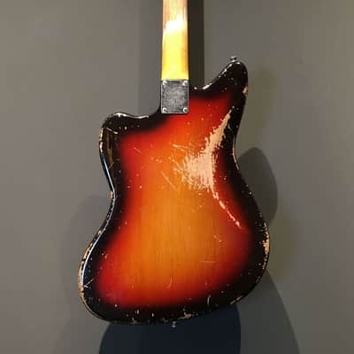 Made to Order - FRANCHIN Neptune guitar Relic Aged 100% Nitro Lacquer (Sunburst/ Black/ White/ Blue/ Green/ Yellow/ Red/ Pink/ Burgundy/ Purple/ Gold/ Silver, etc.) Offset Jazzmaster Style Made in Italy image 7