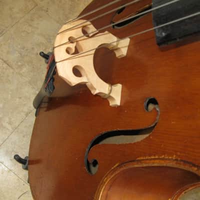 Juzek Double Bass 1940s - Honey Amber image 10