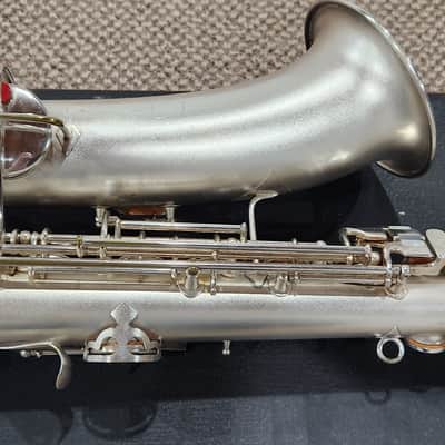 Mint condition C.G. Conn New Wonder II C-Melody Saxophone 1926 - Satin Silver Plate image 14
