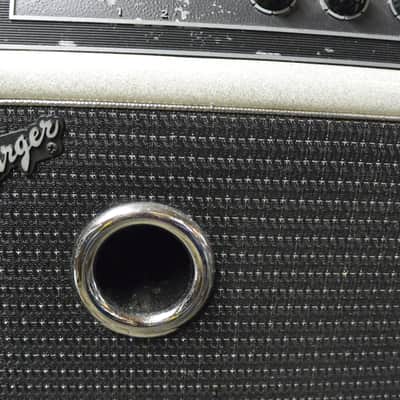 Kustom Charger Bass Amp Mid 70's Silver Sparkle image 4