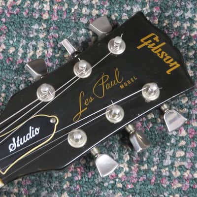 1985 Gibson Les Paul Studio Black/Ebony! Shaw Humbuckers! w/hardshell case image 6
