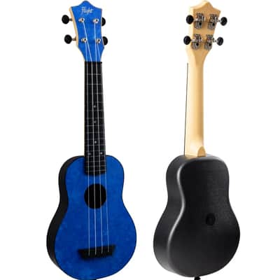 Flight TUS65 Sapphire Soprano Travel Ukulele New - Deep Sapphire Blue image 4