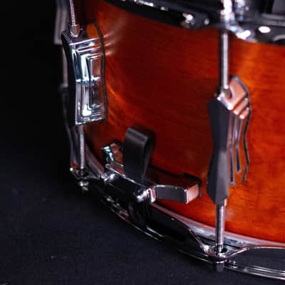 British Drum Company 14" x 6.5" Big Softy Series Cherry and Balsa Snare Drum image 4