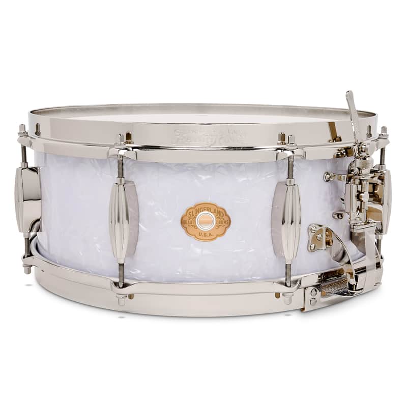 Slingerland Radio King Snare Drum, 5.5x14", White Marine Pearl