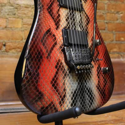 Neal Moser Guitars Custom c. 1989 - Python Airbrush image 7