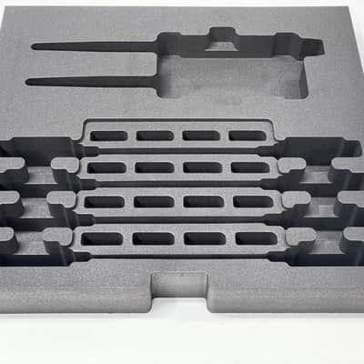 Custom Foam Insert for Rack Drawer fits 8 Shure ADXR Axient Digital PSM IEM Wireless In-Ear Bodypacks AD610 Showlink image 2
