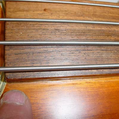 Guild B4CE Left-Handed Acoustic Electric Bass Guitar Vintage 90's LEFTY B4CE-AMB image 13