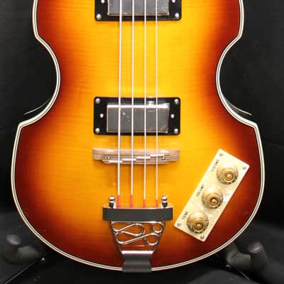 2024 Epiphone Viola Bass 4 String Electric Hollowbody Bass Guitar Vintage Sunburst 7lbs 2oz image 2