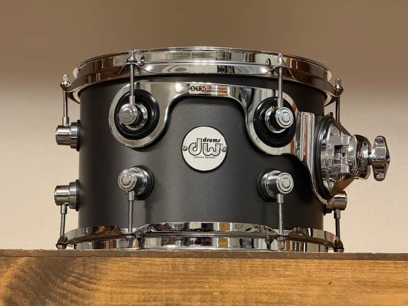 DW Design Series 10" Satin Black 7x10 Rack Tom image 1