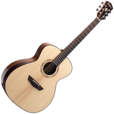 Washburn WCG10SENS Comfort Series 20 Grand Auditorium Cutaway with Fishman Electronics Natural Satin
