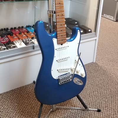 used 2019 Suhr Classic S Antique Custom with Roasted Flame Maple Neck in Lake Placid Blue, Very Good Condition with Gig Bag image 7