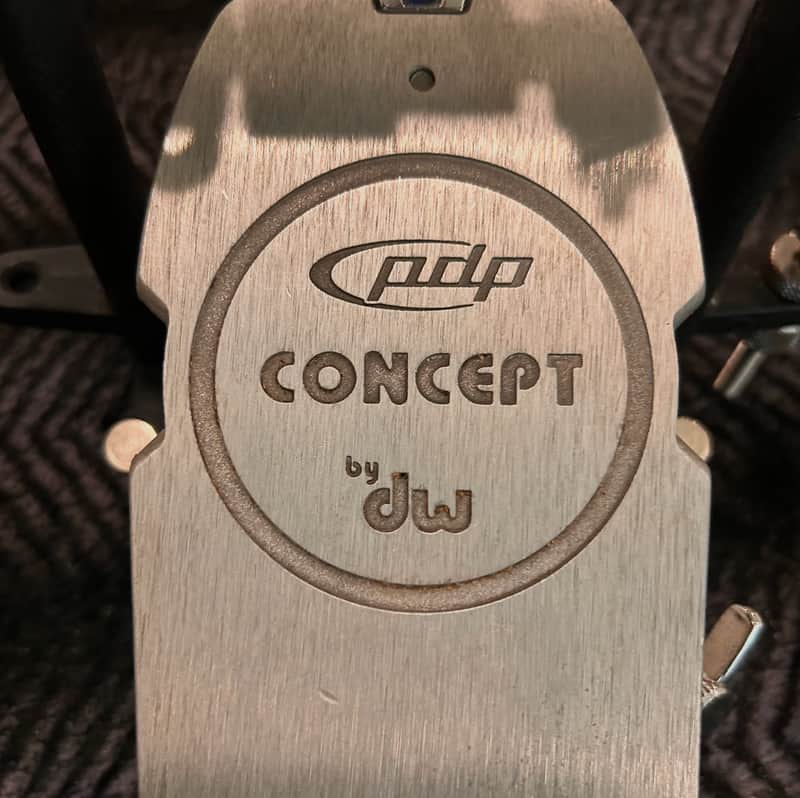 PDP PDSPCXF Concept Series Extended Footboard Chain-Drive Single Bass Drum Pedal 2010s - Black/Silver image 1
